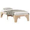 vidaXL Bedframe Bruin 100 x 200 cm Massief grenenhout