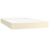 vidaXL Pocketveringmatras medium 120x200x20 cm kunstleer cr&egrave;mekleurig
