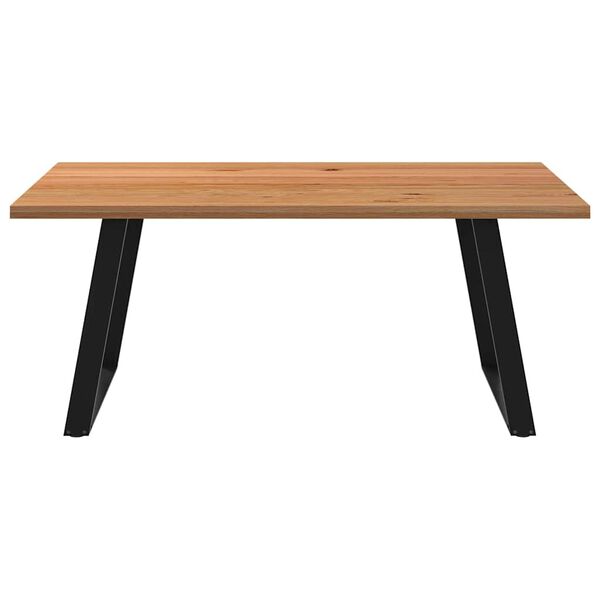vidaXL Eettafel rechthoekig 180x120x74 cm massief eikenhout lichtbruin