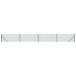 vidaXL Draadgaashek met flens 0,8x10 m groen