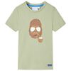 vidaXL Kindershirt met korte mouwen 116 lichtkakikleurig