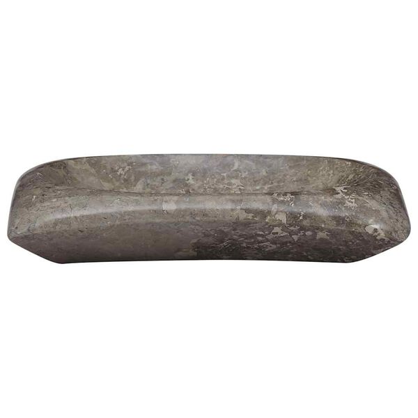 vidaXL Gootsteen 50x35x10 cm marmer grijs