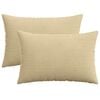 vidaXL Kussensloop 2 pcs HEERLEN Groen Grijs 40 x 60 cm corduroy