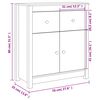 vidaXL Dressoir 70x35x80 cm massief grenenhout wit