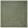 vidaXL Vloerkleden Vierkant Olijfgroen 300 x 300 cm Jute