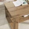 vidaXL Salontafel Artisan Eiken 64 x 54 x 44 cm Bewerkt hout