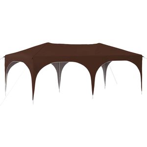 vidaXL Pop-up partytent 575 x 288 x 245 cm Bruin Oxford Stof
