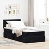 vidaXL Ottoman bed met matras 80x200cm fluweel zwart