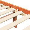 vidaXL Bedframe Wasbruin 205,5 x 155,5 x 100 cm Massief grenenhout