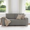 vidaXL Loveseat Sofa Lichtgrijs 180x77x82 cm Corduroy Stof