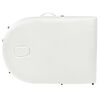 vidaXL Massagetafel inklapbaar 4 cm dik met 2 bolsters ovaal wit