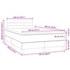vidaXL Boxspring met matras en LED fluweel lichtgrijs 120x190 cm