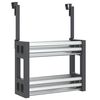 VidaXL Rek voor onder de gootsteen 34x12x26 cm aluminium