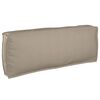 vidaXL Bankstel met kussen Effen 5 pcs Taupe Massief Acaciahout