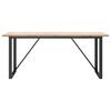 vidaXL Eettafel O-frame 180x90x75,5 cm massief grenenhout en staal