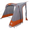 vidaXL Achterkleptent met dak Grijs en Oranje 285 x 255 x 245 cm taft