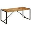 vidaXL Eettafel 180 cm massief ruw mangohout