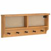 vidaXL Wandkapstok SANDNES 87x12x35 cm massief grenenhout