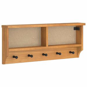 vidaXL Wandkapstok SANDNES 87x12x35 cm massief grenenhout