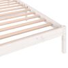 vidaXL Bedframe massief grenenhout wit 90x200 cm