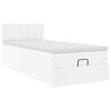 vidaXL Ottomaanse bed met matras 90x190cm kunstleer wit