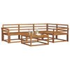 vidaXL Buiten bankenset 5 pcs Naturel Massief Acaciahout
