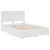 vidaXL Bedframe met lade met hoofdeinde met opslag Bewerkt hout