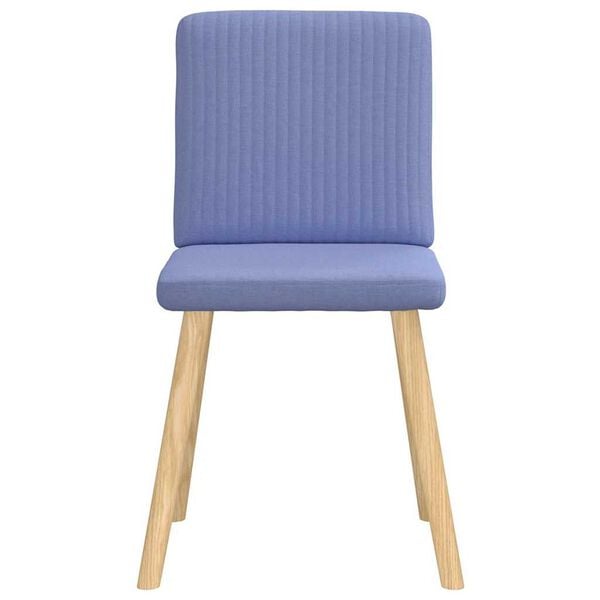 vidaXL Eetkamerstoelen 4 st stof jeansblauw