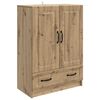 vidaXL Dressoir Artisanaal eiken 66 x 34,5 x 92 cm Bewerkt hout