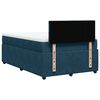 vidaXL Boxspring met matras fluweel blauw 120x200 cm
