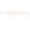 vidaXL Bedframe massief grenenhout wit 120x200 cm