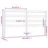 vidaXL Hoofdbord 206x4x100 cm massief grenenhout honingbruin