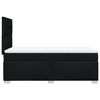 vidaXL Boxspring met matras stof zwart 100x200 cm
