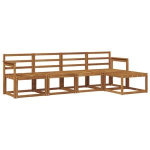 vidaXL Buiten bankenset 5 pcs Naturel Massief Acaciahout