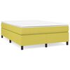 vidaXL Boxspring met matras stof groen 140x190 cm
