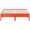 vidaXL Bedframe zonder matras massief grenenhout wasbruin 135x190 cm