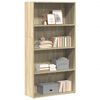 vidaXL Boekenkast 80x30x152 cm bewerkt hout sonoma eikenkleurig