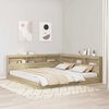 vidaXL Boekenkast Bed met plank Sonoma eiken 180 x 200 cm Bewerkt hout
