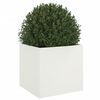 vidaXL Plantenbak 49x47x46 cm staal wit
