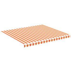 vidaXL Vervangingsdoek voor luifel 400x350 cm polyester geel en oranje