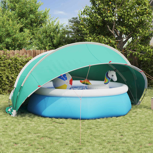 vidaXL Pooldome Blauw 472 x 460 x 229 cm 185T polyester met PU-coating