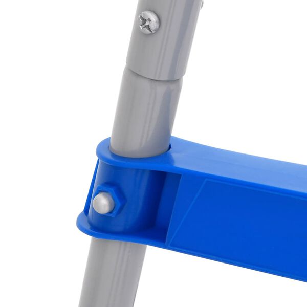 vidaXL Zwembadladder voor bovengronds zwembad 84 cm staal en kunststof
