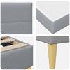 vidaXL Bedframe Lichtgrijs 80 x 200 cm Polyester