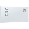 vidaXL Magneetbord voor aan de wand 60x30 cm gehard glas wit