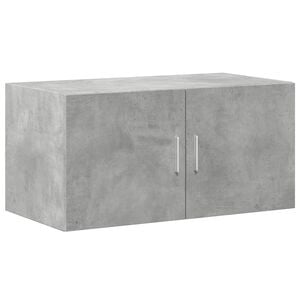 vidaXL Wandkast 80x42,5x40 cm bewerkt hout betongrijs