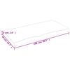 vidaXL Wastafelblad 100x50x(2-6) cm behandeld massief hout lichtbruin