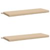 vidaXL Bank Kussens SOEST 2 st 100% Polyester Cr&egrave;mekleurig