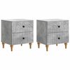 vidaXL Nachtkastje 2 st Betongrijs 43 x 34,5 x 48 cm Bewerkt hout