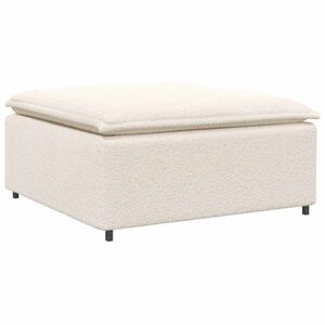 vidaXL Modulaire bank voetenbank module cr&egrave;me 100x100x48 cm