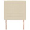 vidaXL LED Hoofdbord met LED-striplichten Cr&egrave;me 90 cm Polyester